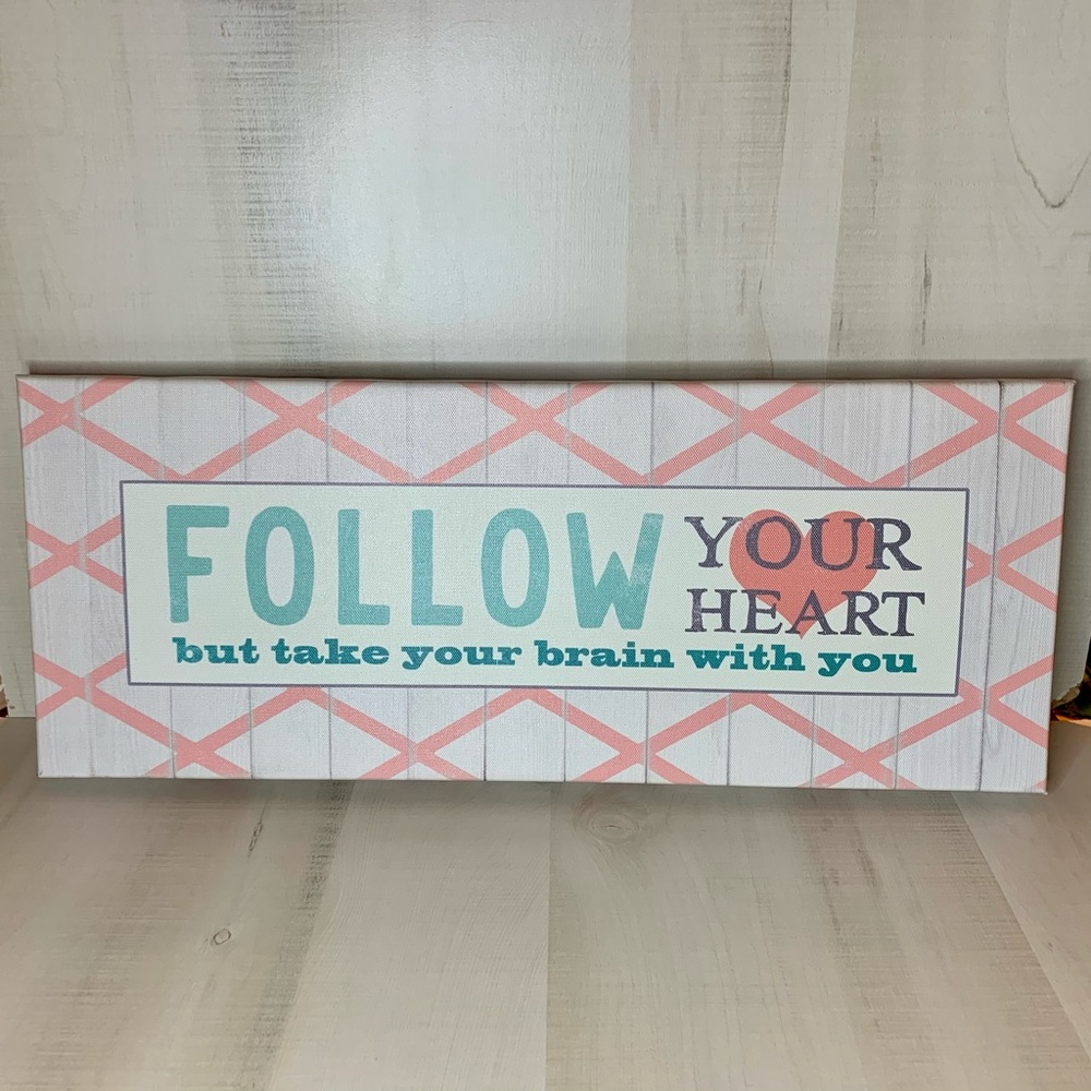 Bella Dos Santos Follow Your Heart Canvas Wall Art